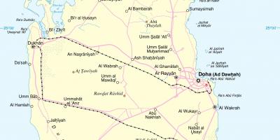 Katar cesti pot map