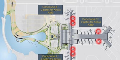 Katar letališki terminal zemljevid