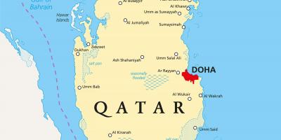 Katar zemljevid mesta
